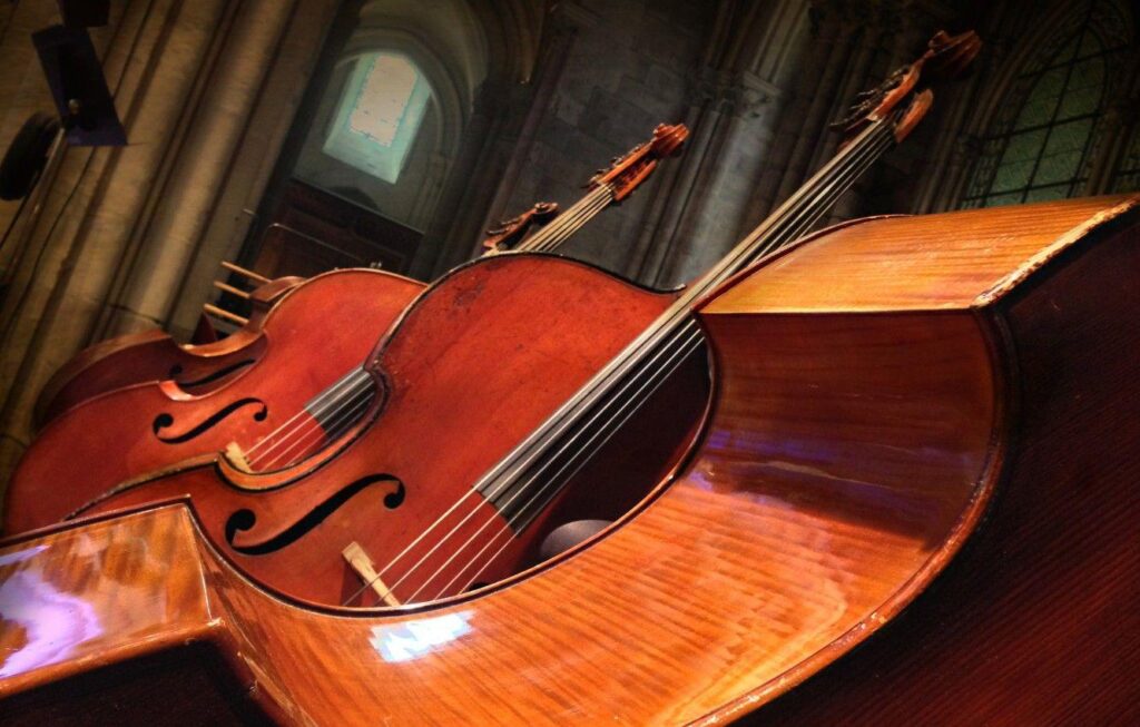 Wallpapers music, background, Double bass Wallpaper for desktop, section