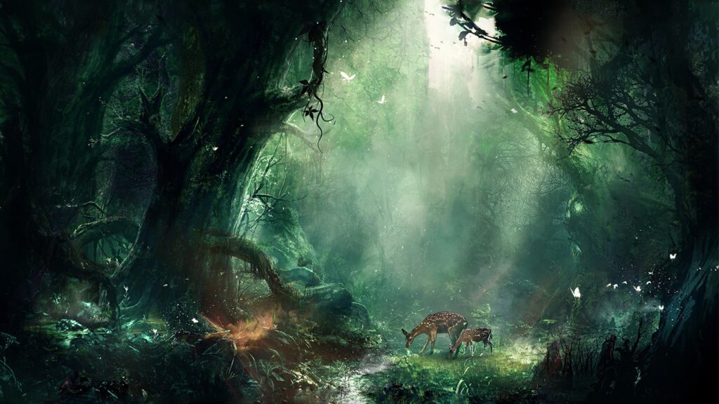 Bambi Jungle, 2K Creative, k Wallpapers, Wallpaper, Backgrounds