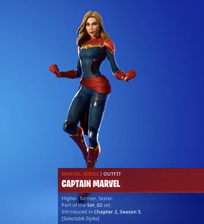 Captain Marvel Fortnite wallpapers