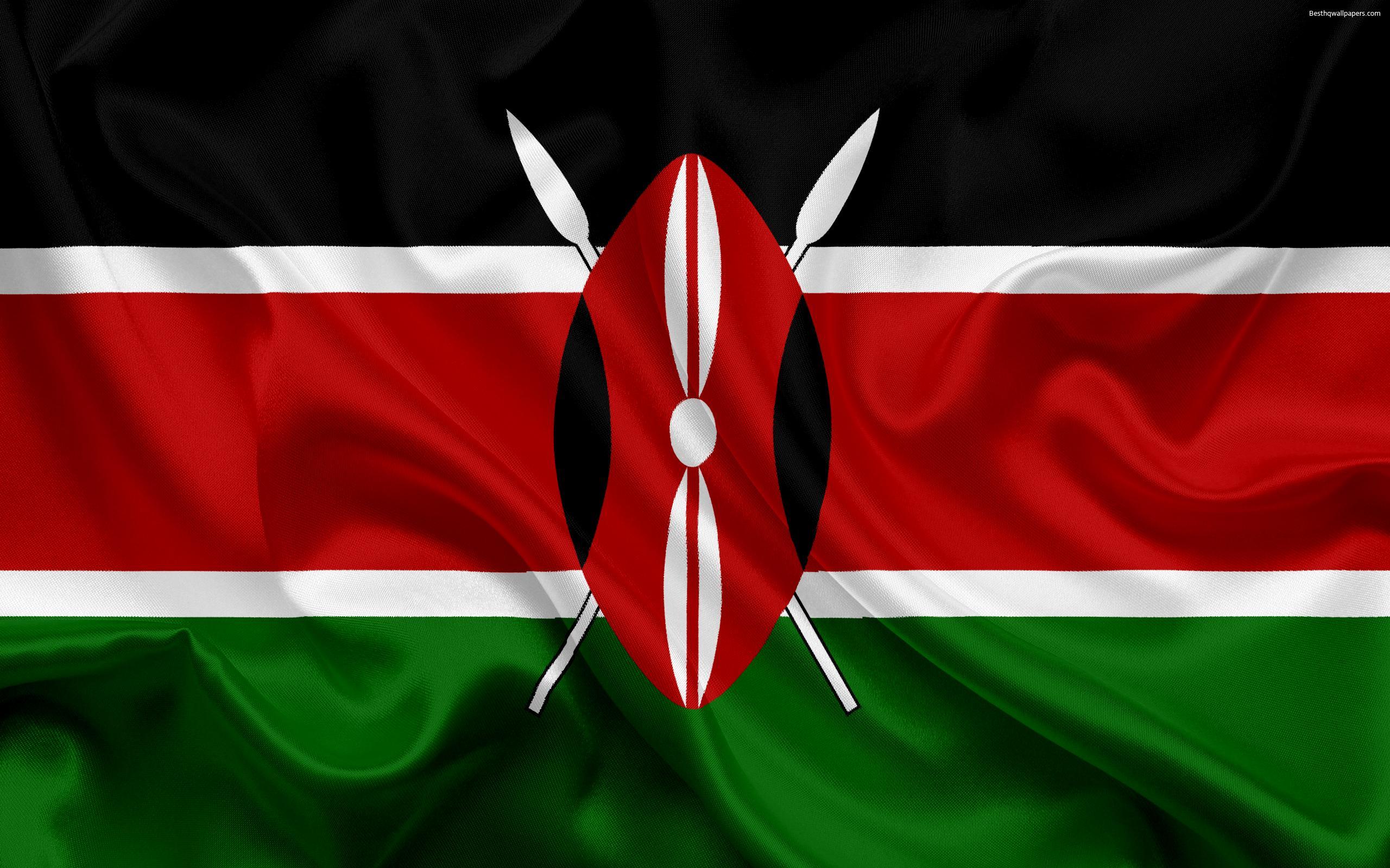 Download wallpapers Kenyan flag, Africa, Kenya, national symbols