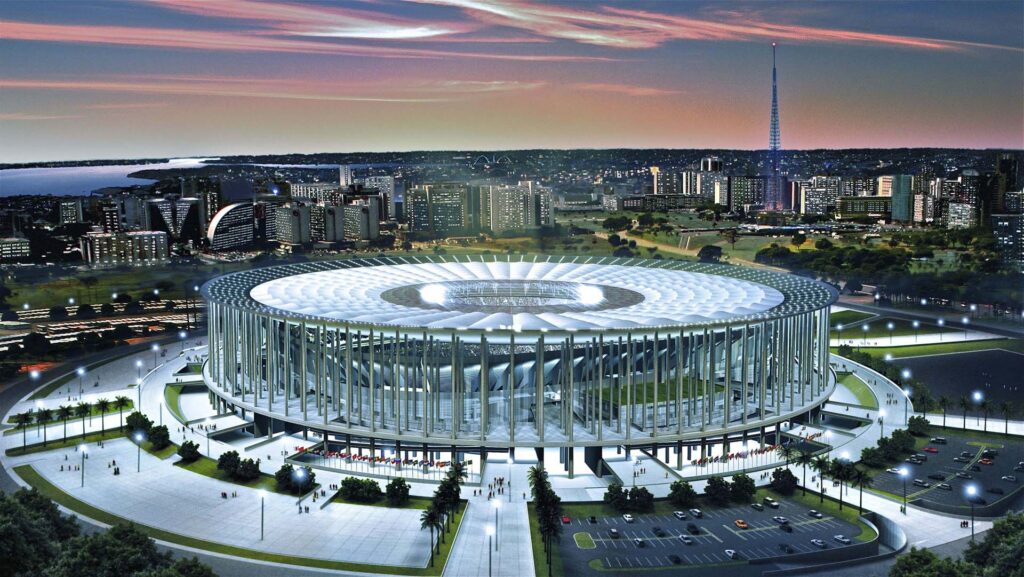 2K Wallpapers estadio nacional de brasilia aerial view