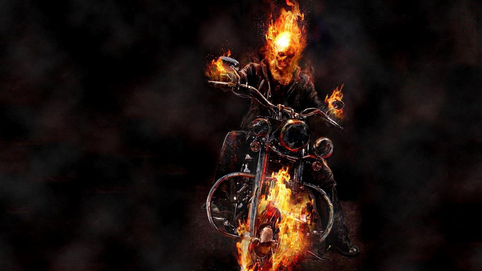 Motorcycle Ghost Rider Wallpaper 2K Wallpapers