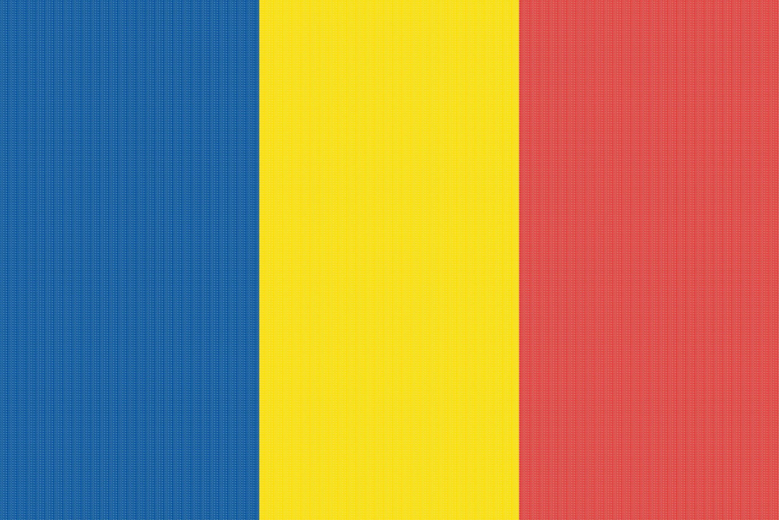Romania Flag Typography by GELO