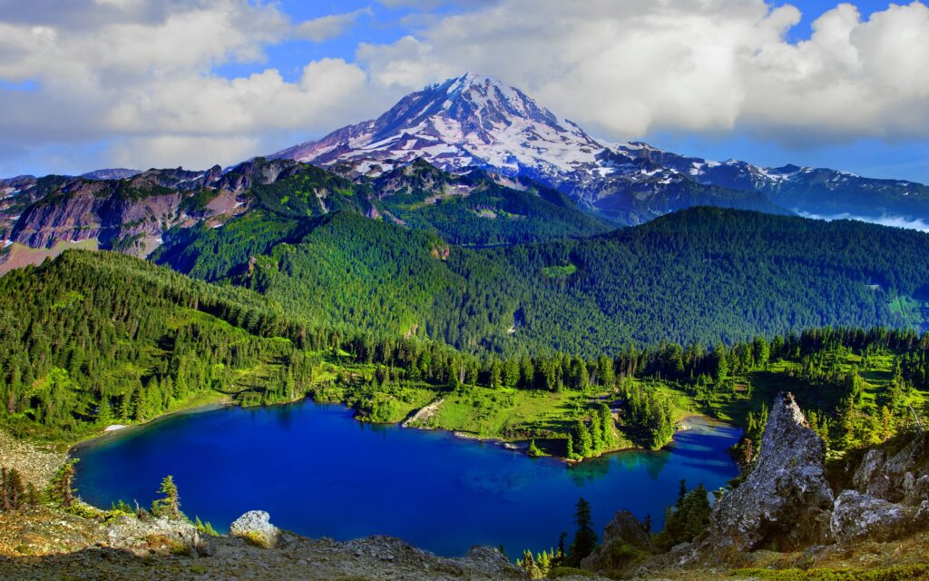 Mount Rainier National Park Washington United States Wallpapers Hd