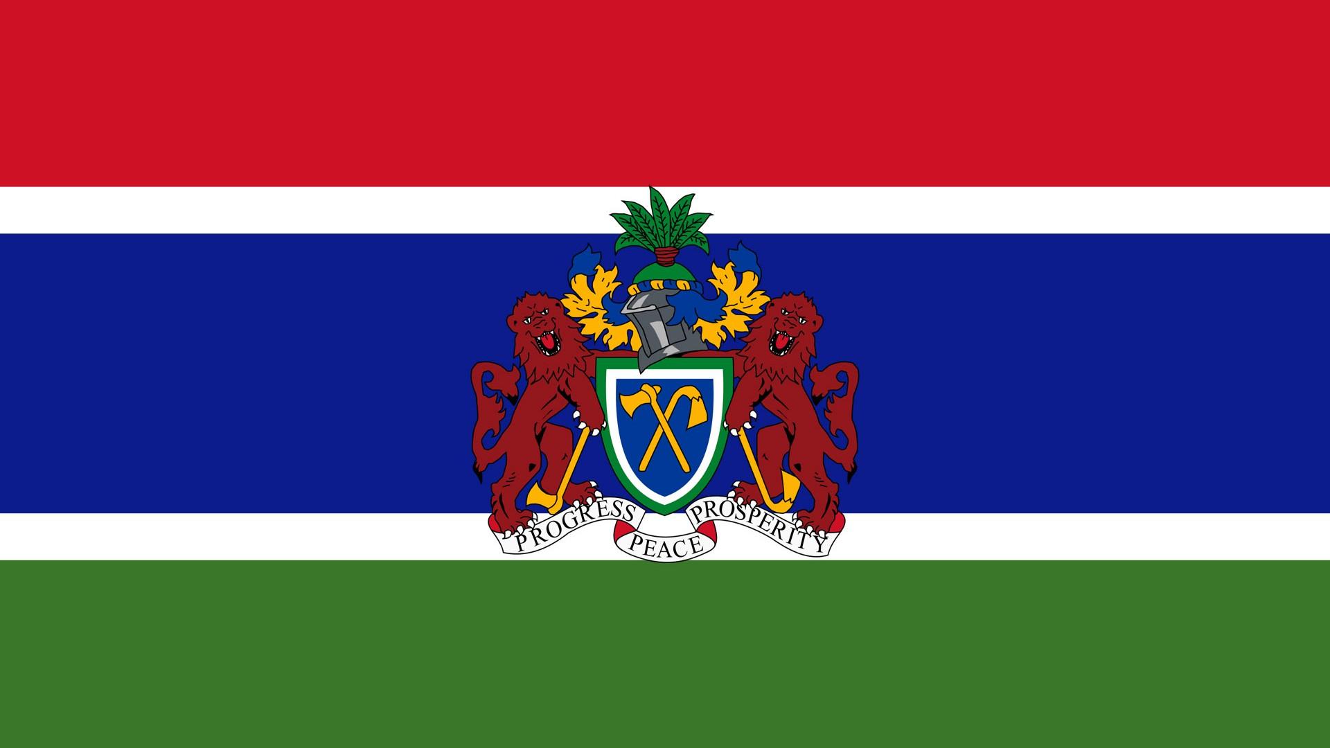 Wappen Gambia 2K Wallpapers | Hintergrundbild