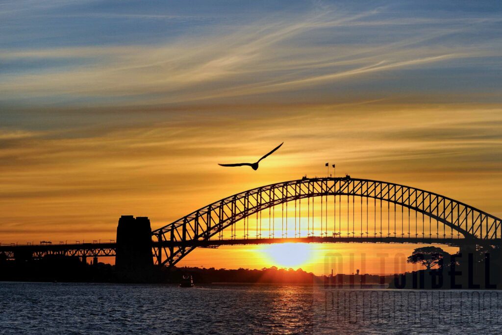 Beautiful Sunset at Sydney Harbour Bridge Australia K Wallpapers