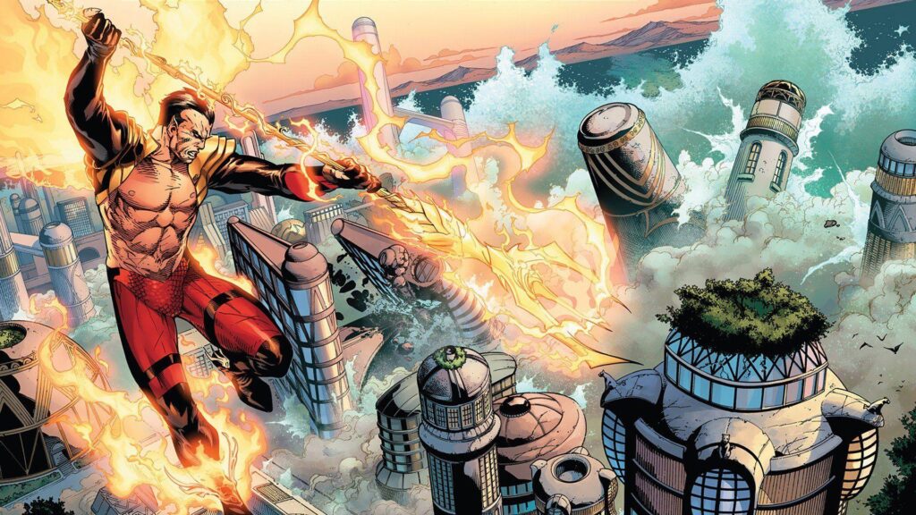 Flames comics destruction Namor The Submariner Avengers vs X