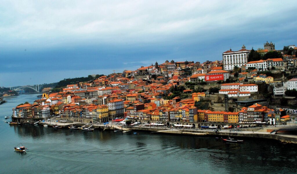 Wallpaper Porto Portugal Coast From above Cities Building