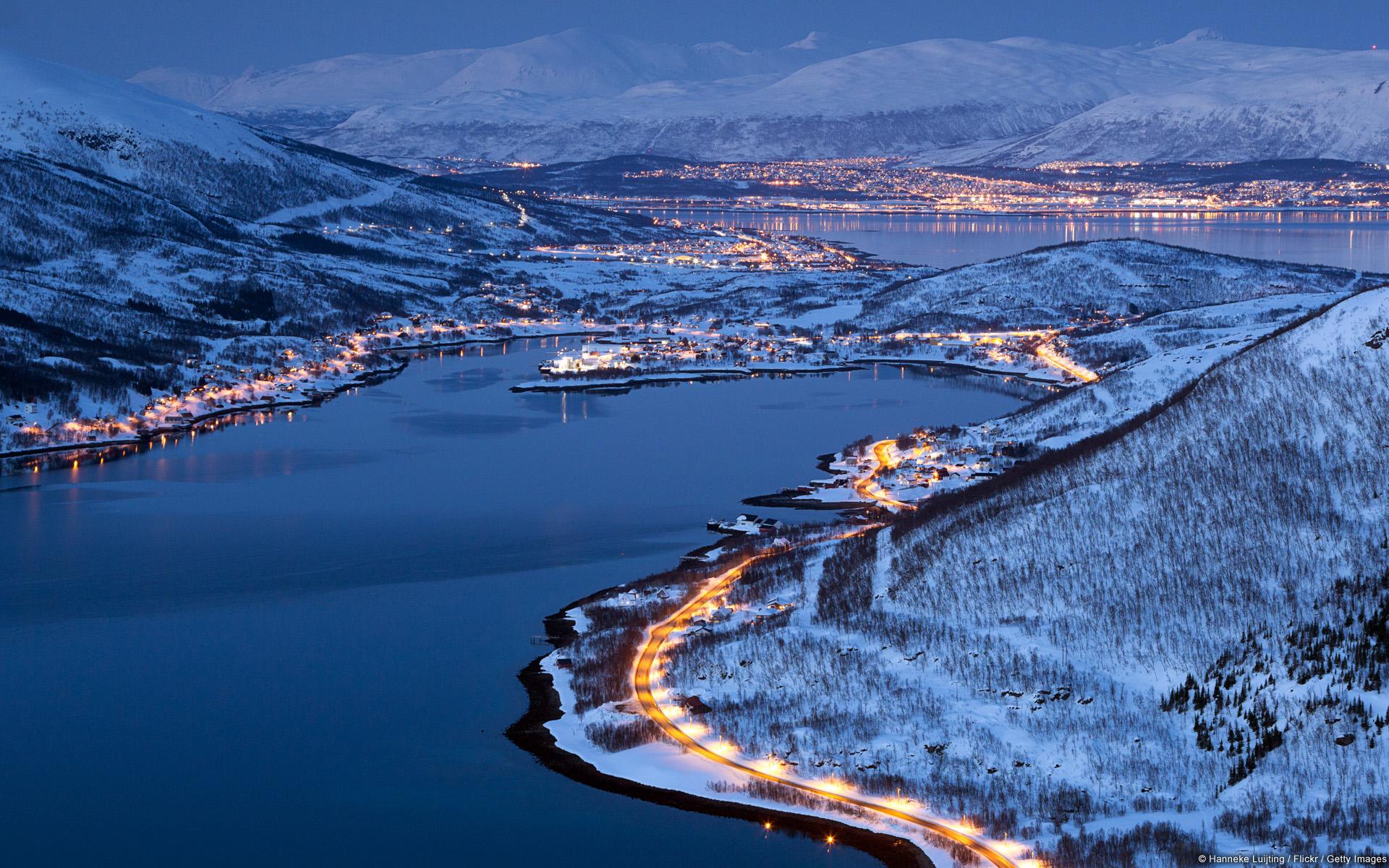 City Lights of Tromsø in Norway  wallpapers