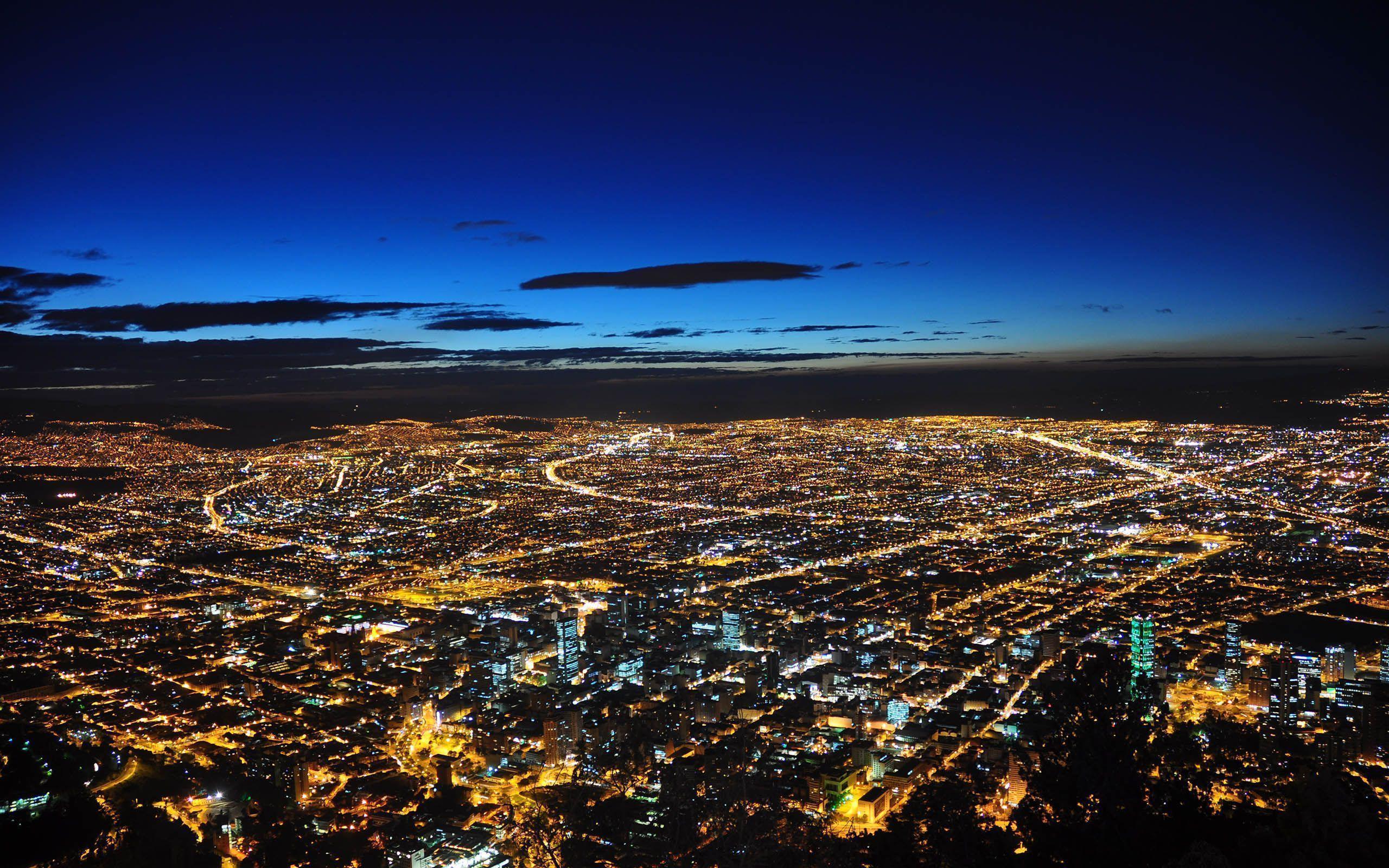 Bogota Colombia Night View High Resolution