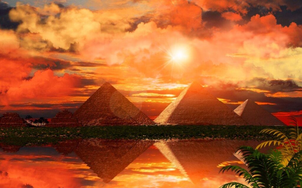 Sunset Along The Nile Wallpapers and Backgrounds Wallpaper