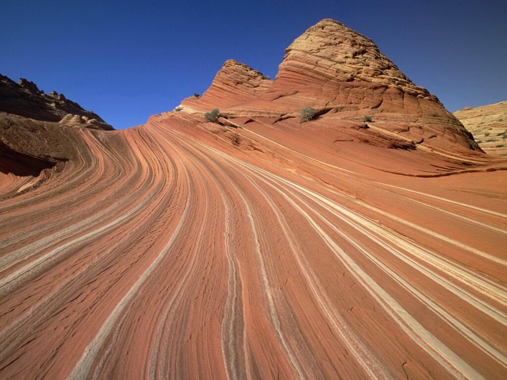 Sandstone patterns of petrified sand dunes free desk 4K backgrounds