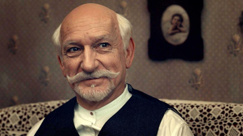 Ben Kingsley with moustache