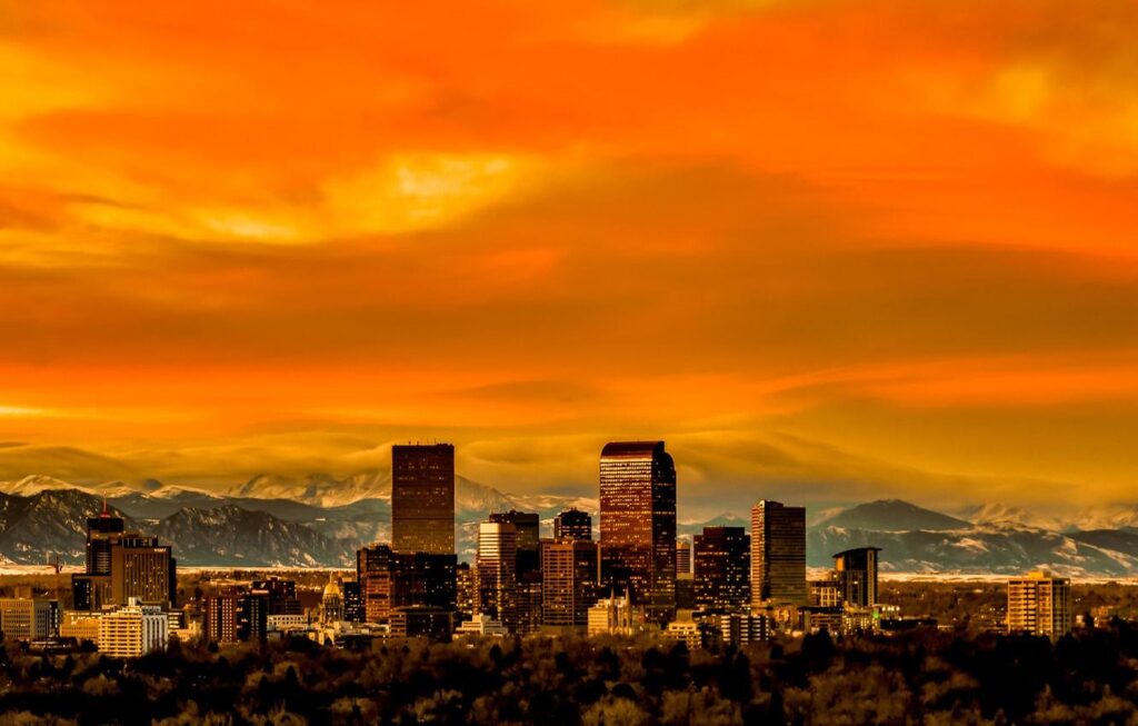 Wallpapers Colorado, panorama, skyline, Denver, Colorado, Denver