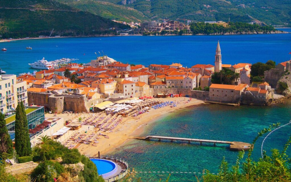 Budva Riviera Montenegro Adriatic Desk 4K Wallpaper Backgrounds