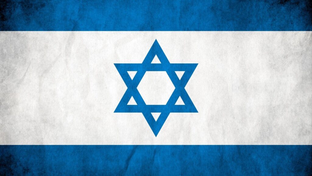 Download wallpapers flag, israel, star of david, symbol