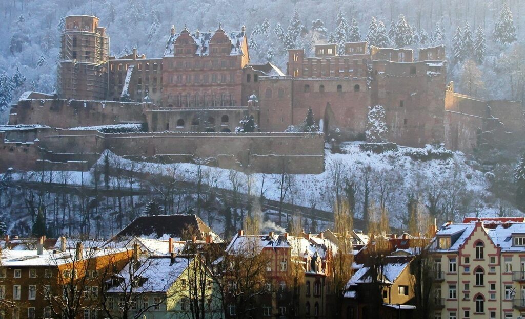 Heidelberg Tag wallpapers Castle Heidelberg Winter Ancient Schloss