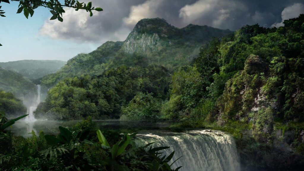 Jungle waterfall Wallpapers