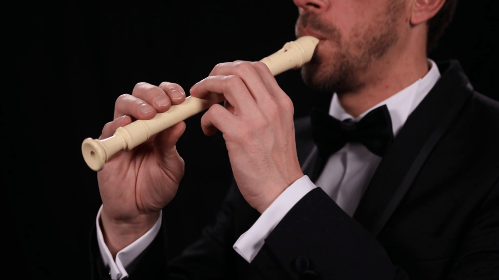 Musician Sing Flutist Play Recorder Flute Classical Music Instrument