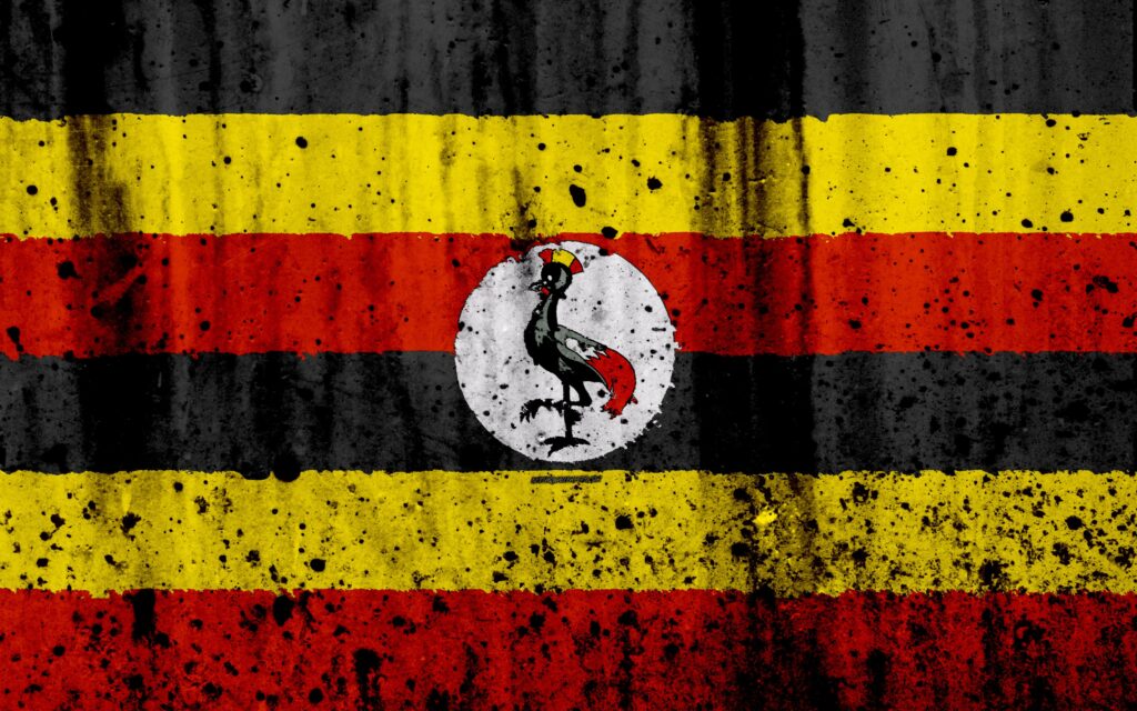 Download wallpapers Ugandan flag, k, grunge, flag of Uganda, Africa