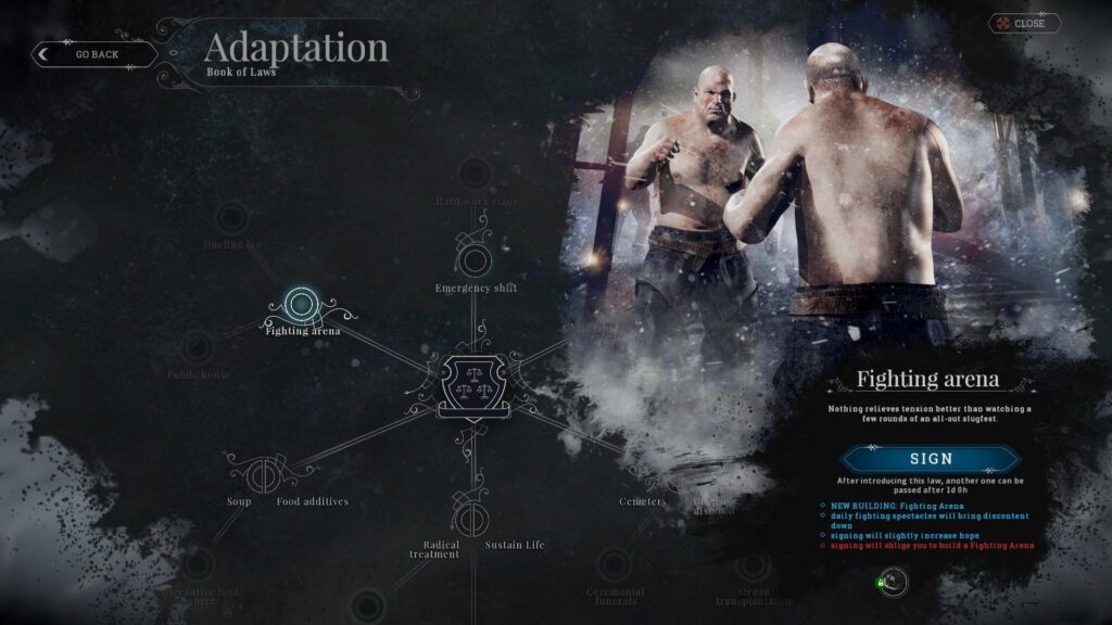 The cold, the malnourished, the cannibal surviving in Frostpunk