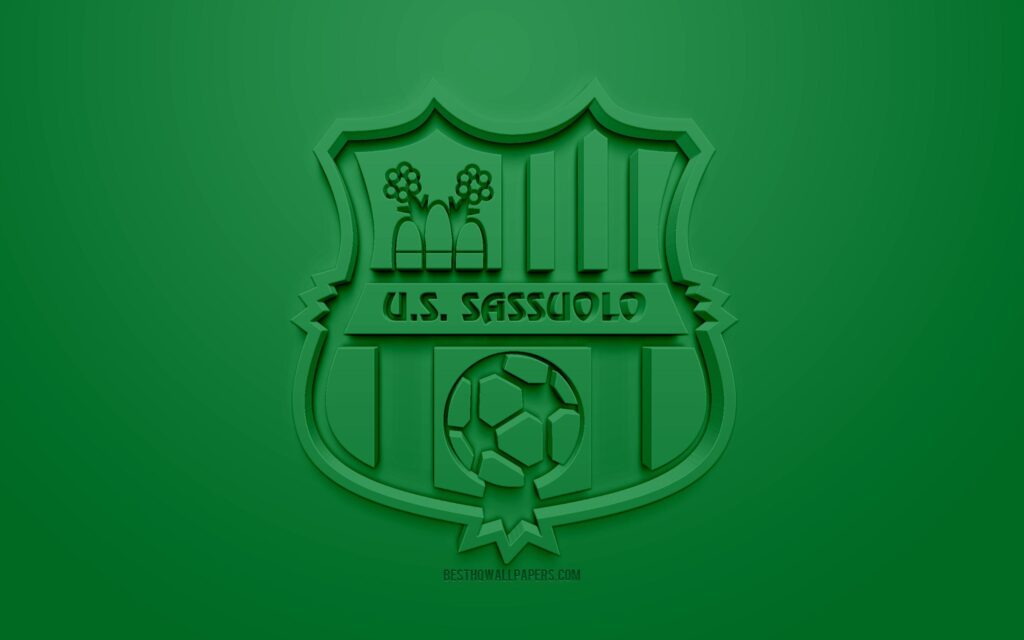 Download wallpapers Sassuolo, creative D logo, green background, D