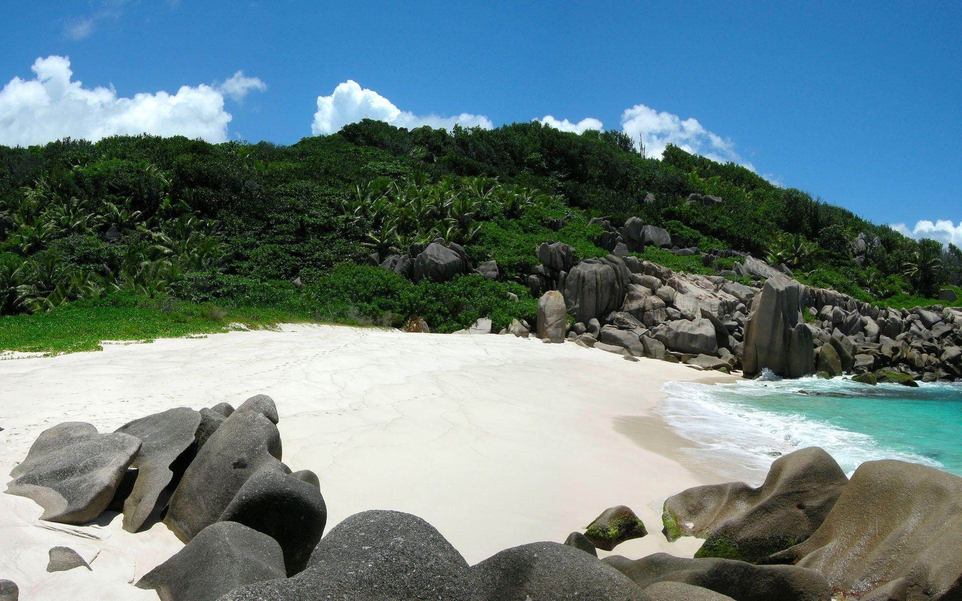 Anse Marron, La Digue Island, Seychelles Wallpapers Wide or HD