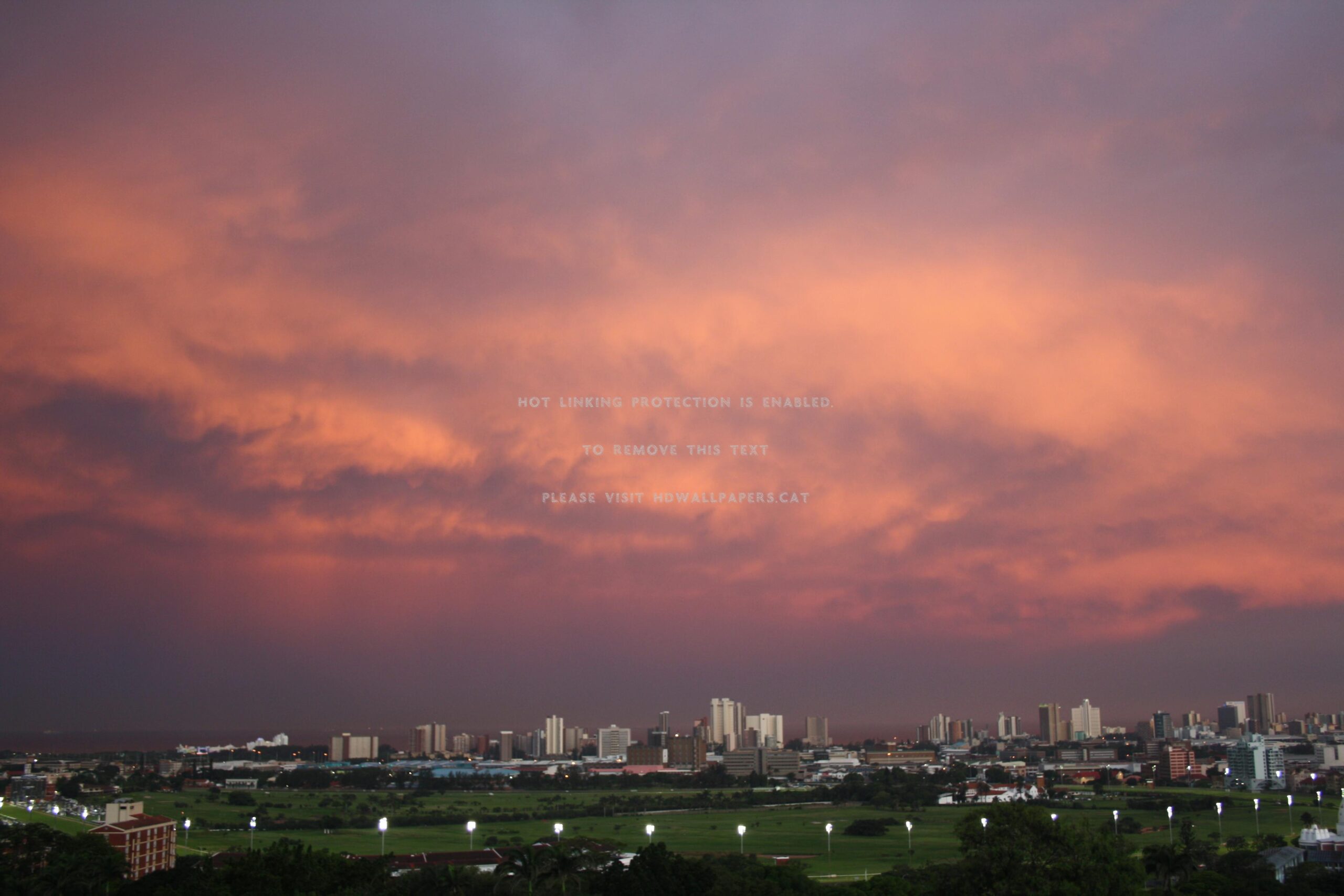 A few hours before huge storm hit durban sky