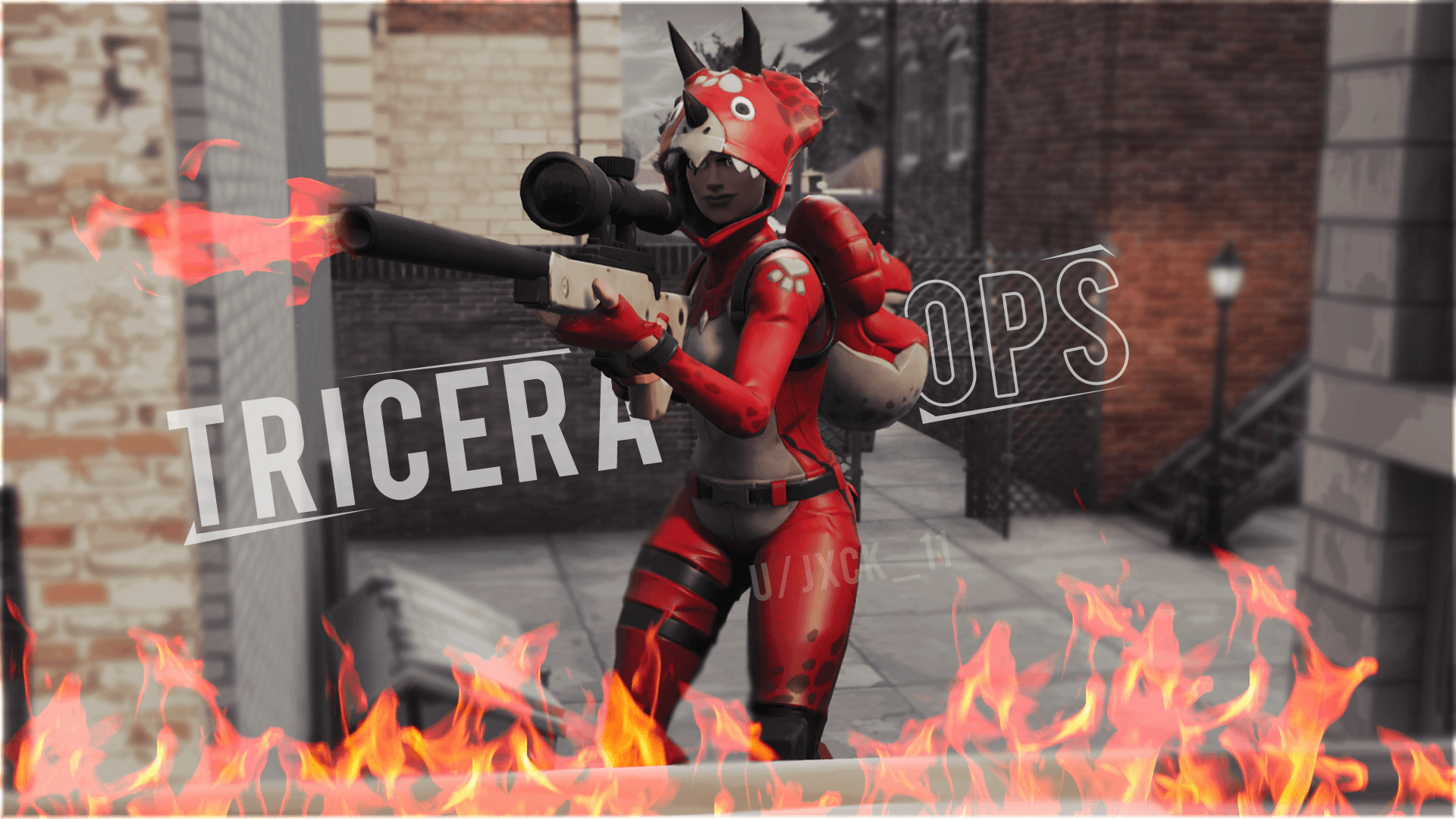 Fire Tricera Ops FortnitePhotography