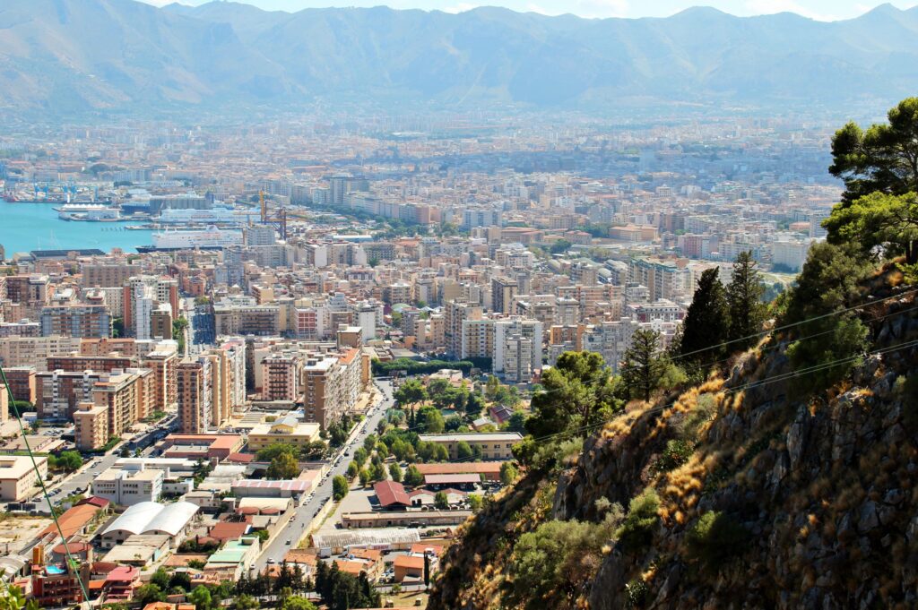 Photo Italy Palermo From above Cities Building