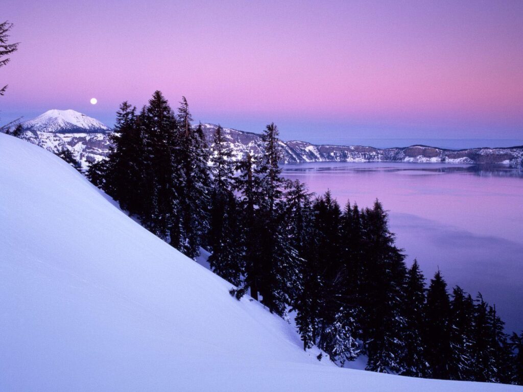 Crater Lake National Park Wallpapers Winter Nature Wallpapers in