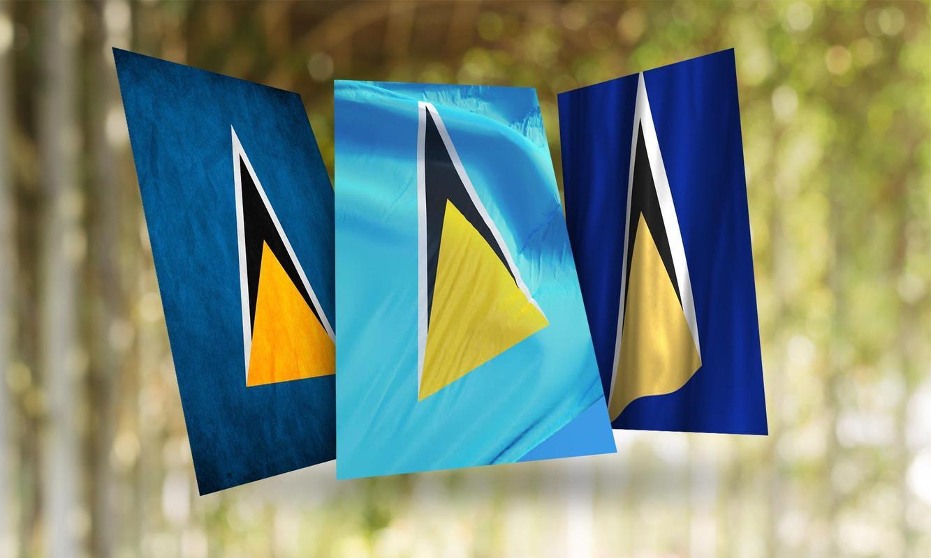Saint Lucia Flag Wallpapers for Android