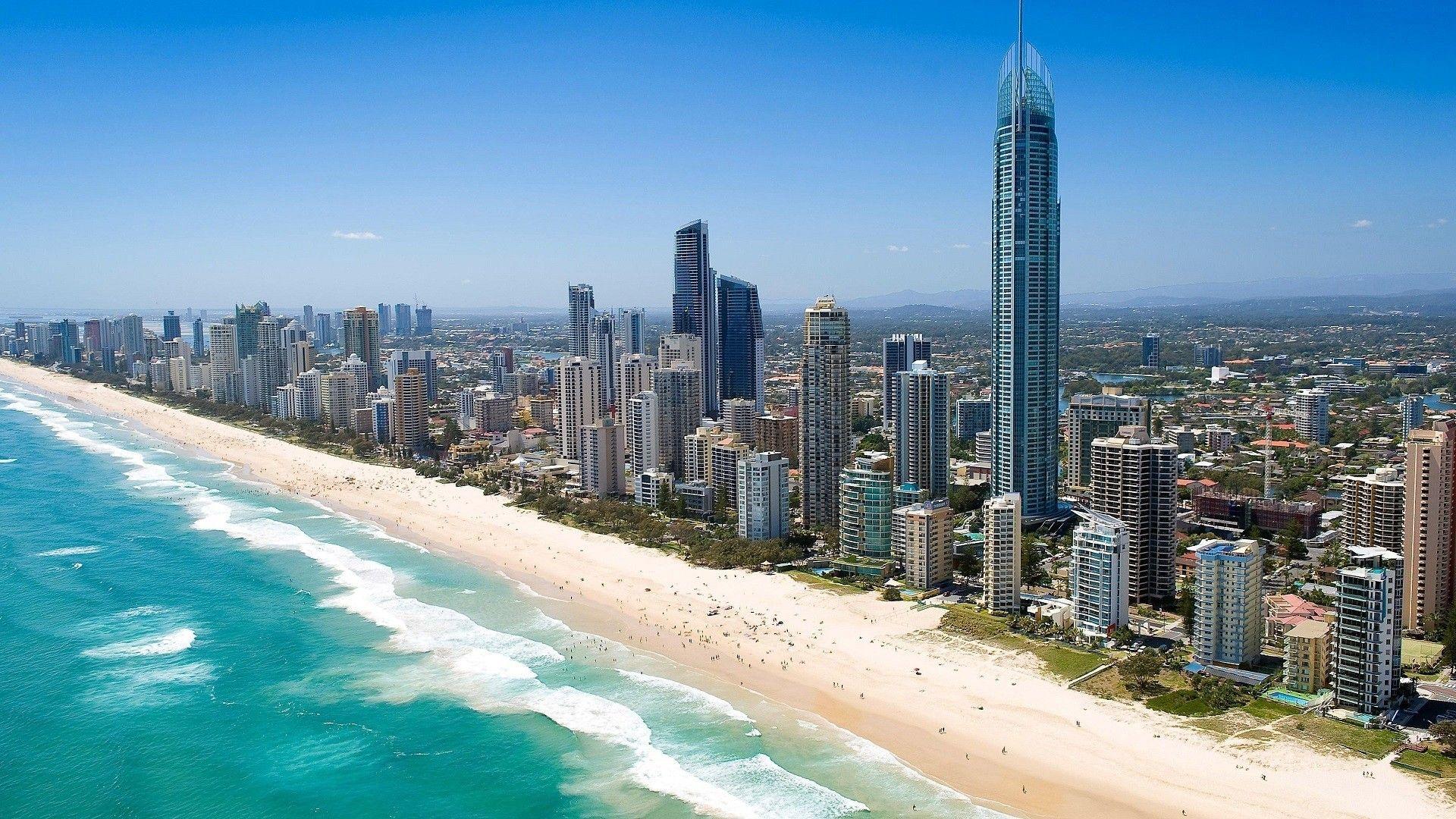 Gold coast surfers paradise queensland australia beach city