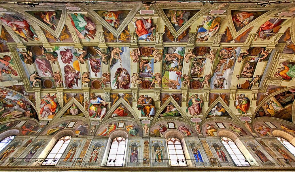 Michelangelo Buonarotti Ceiling of the Sistine Chapel Completed
