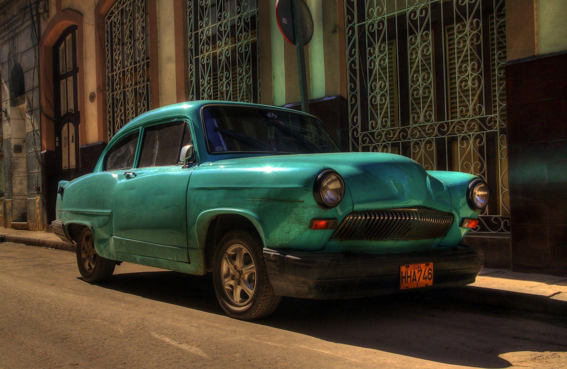 Vehicles retro street cuba havana 2K wallpapers