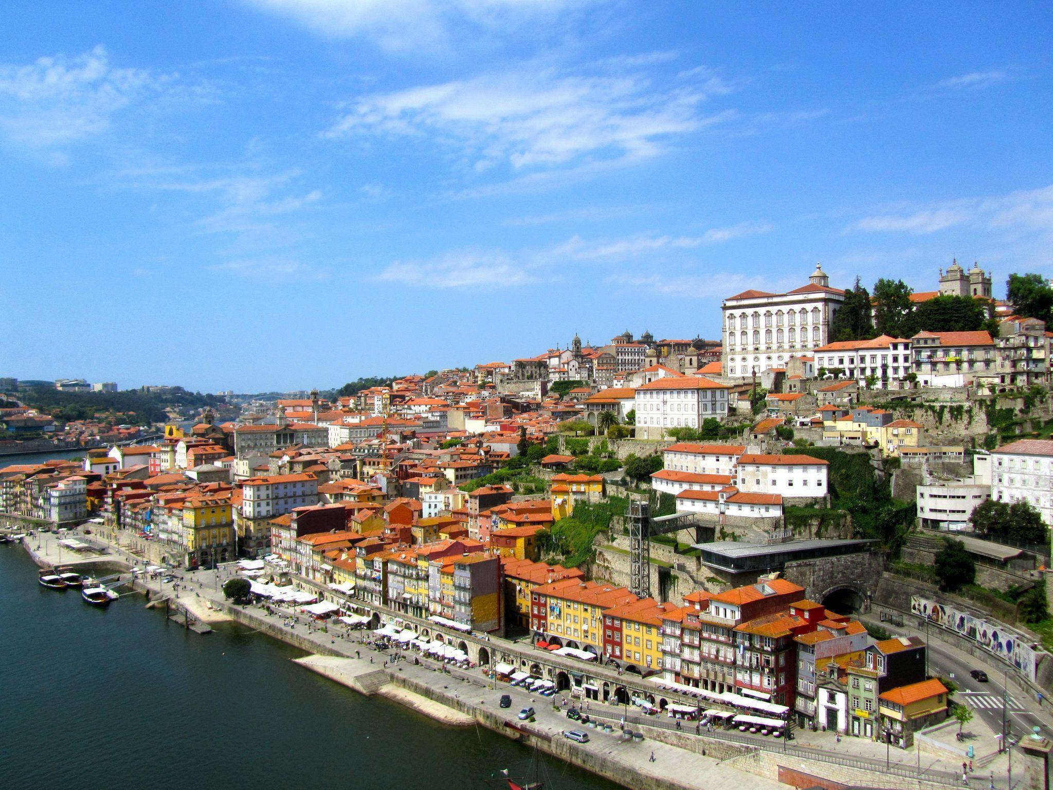 Wallpapers Portugal Houses Sky Porto Cities download photo
