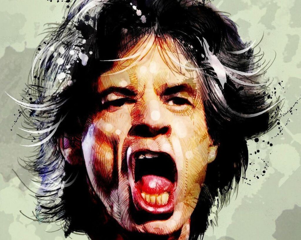 Mick Jagger Art Photo