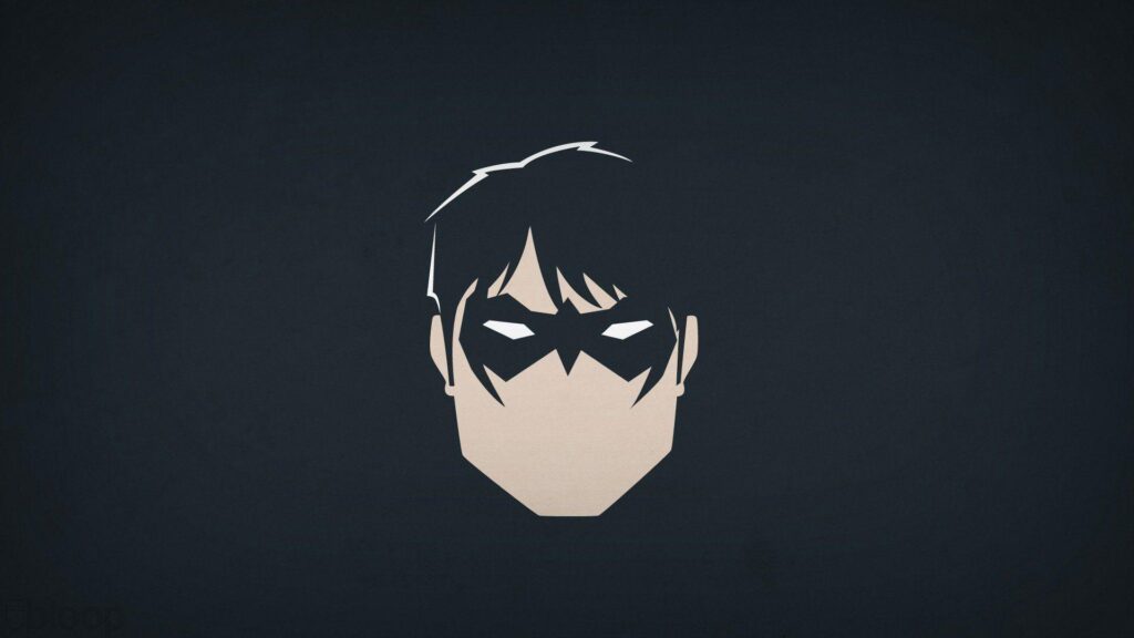 Blop minimalism dc comics nightwing dick grayson 2K wallpapers