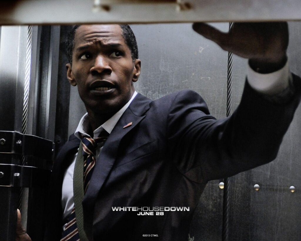 Jamie Foxx White House Down desk 4K PC and Mac wallpapers