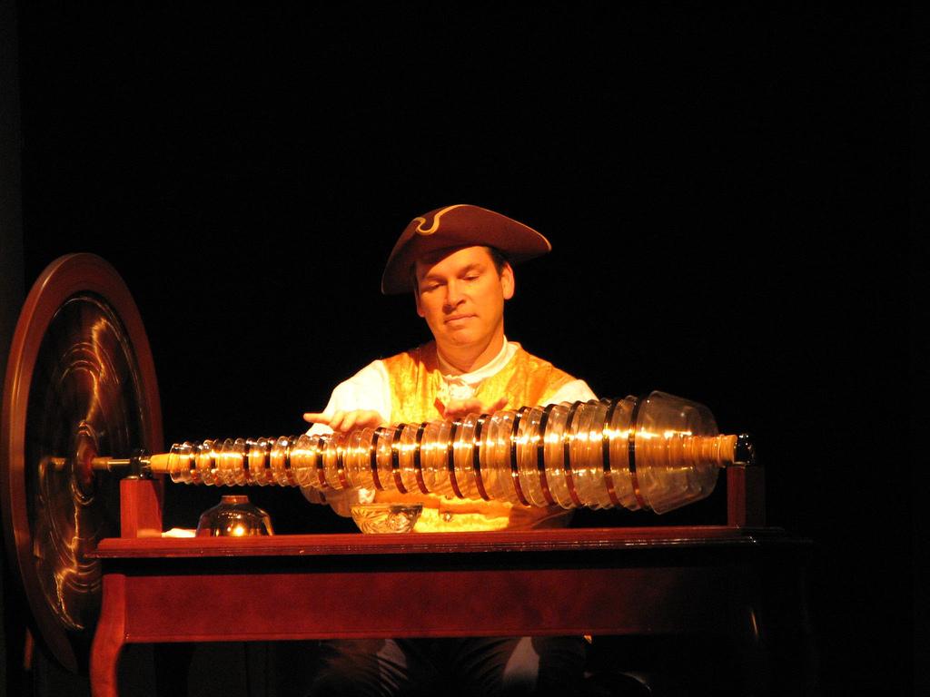 Glass armonica, played by Dean Shostak