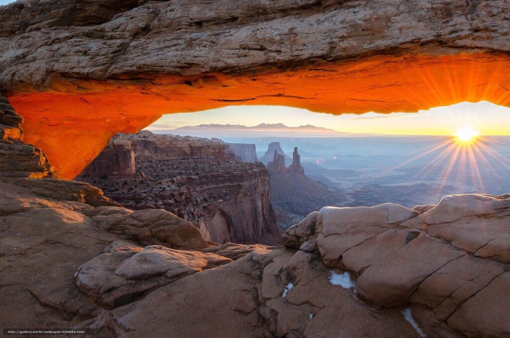 Download wallpapers Canyonlands National Park, Mountains, Rocks