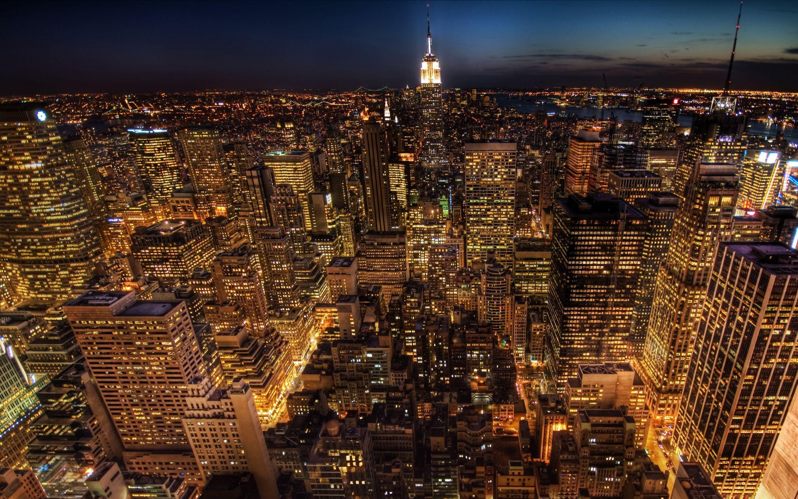 Empire State Building At Night Wallpapers