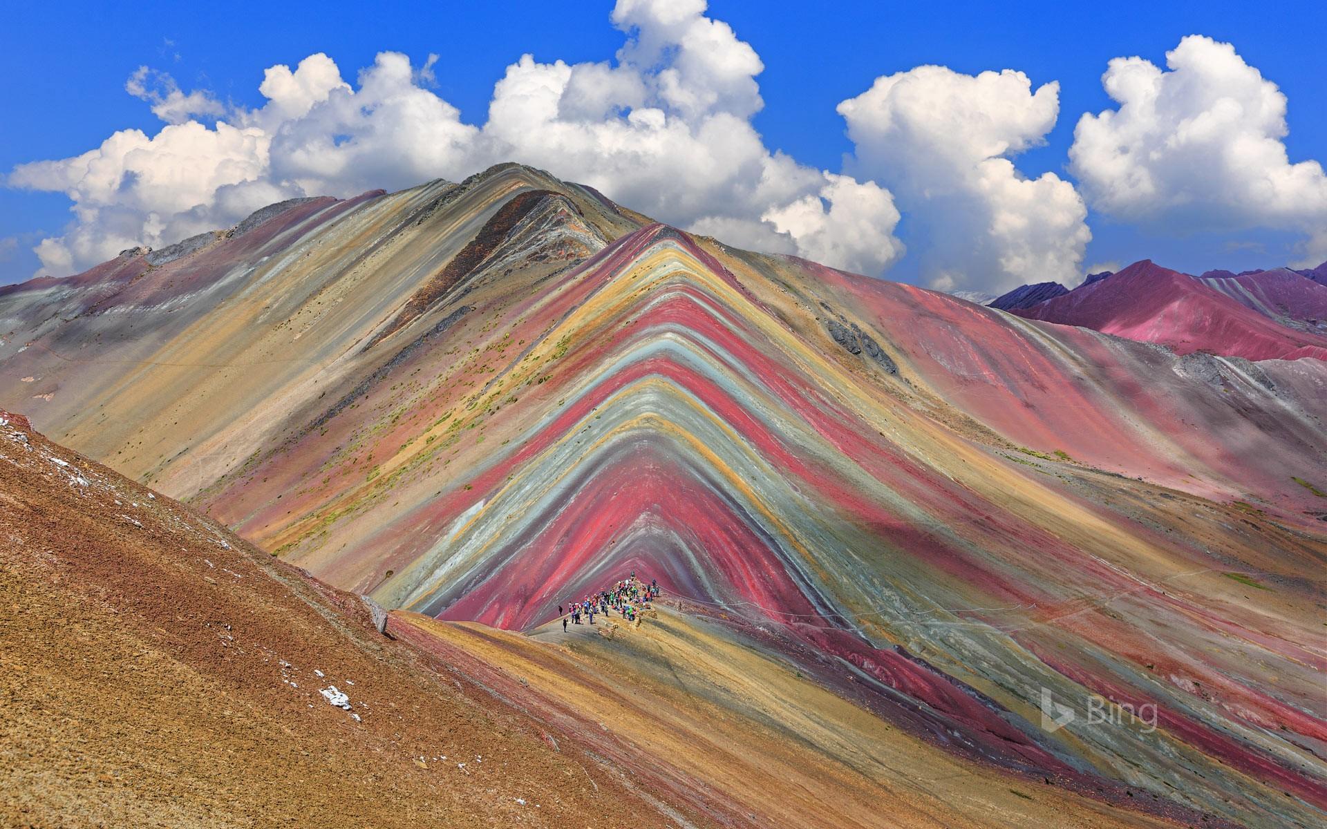 Vinicunca Mountain in the Cusco Region of Peru