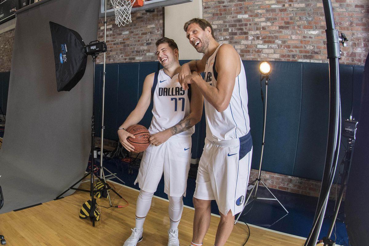 Dirk Nowitzki knows he doesn’t have to do much to help Luka Doncic