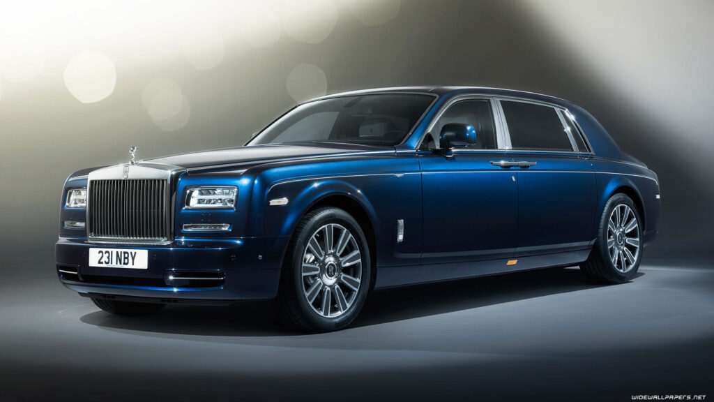 Blue Rolls Royce Phantom UHD K Wallpapers