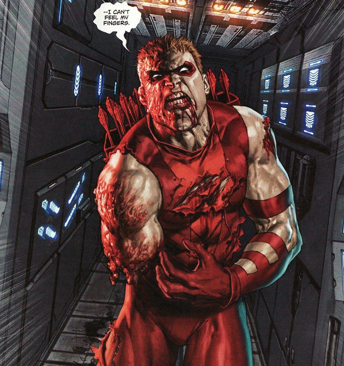 The Four Color Media Monitor Roy Harper gets gored