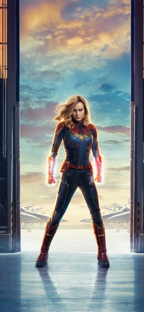 Captain Marvel, Brie Larson, Marvel movie  iPhone XS