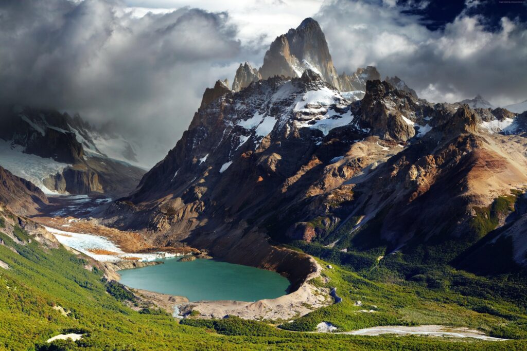 Wallpapers Patagonia, k, k wallpaper, Argentina, mountains, lake