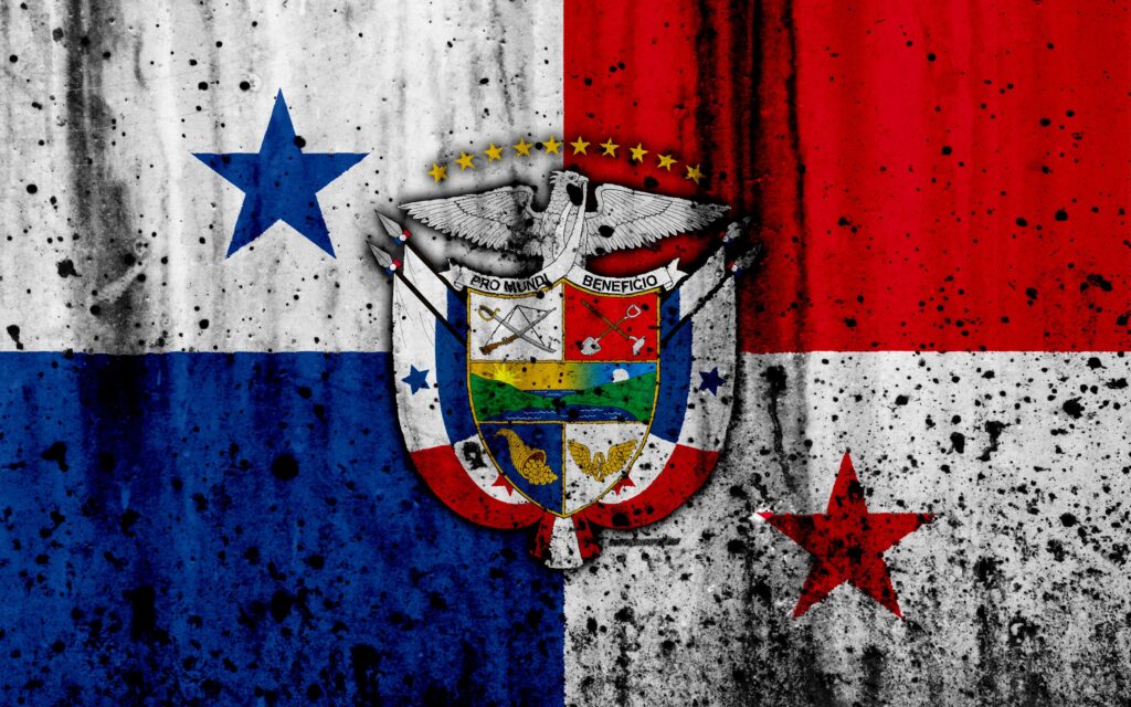Download wallpapers Panama flag, k, grunge, North America, flag of