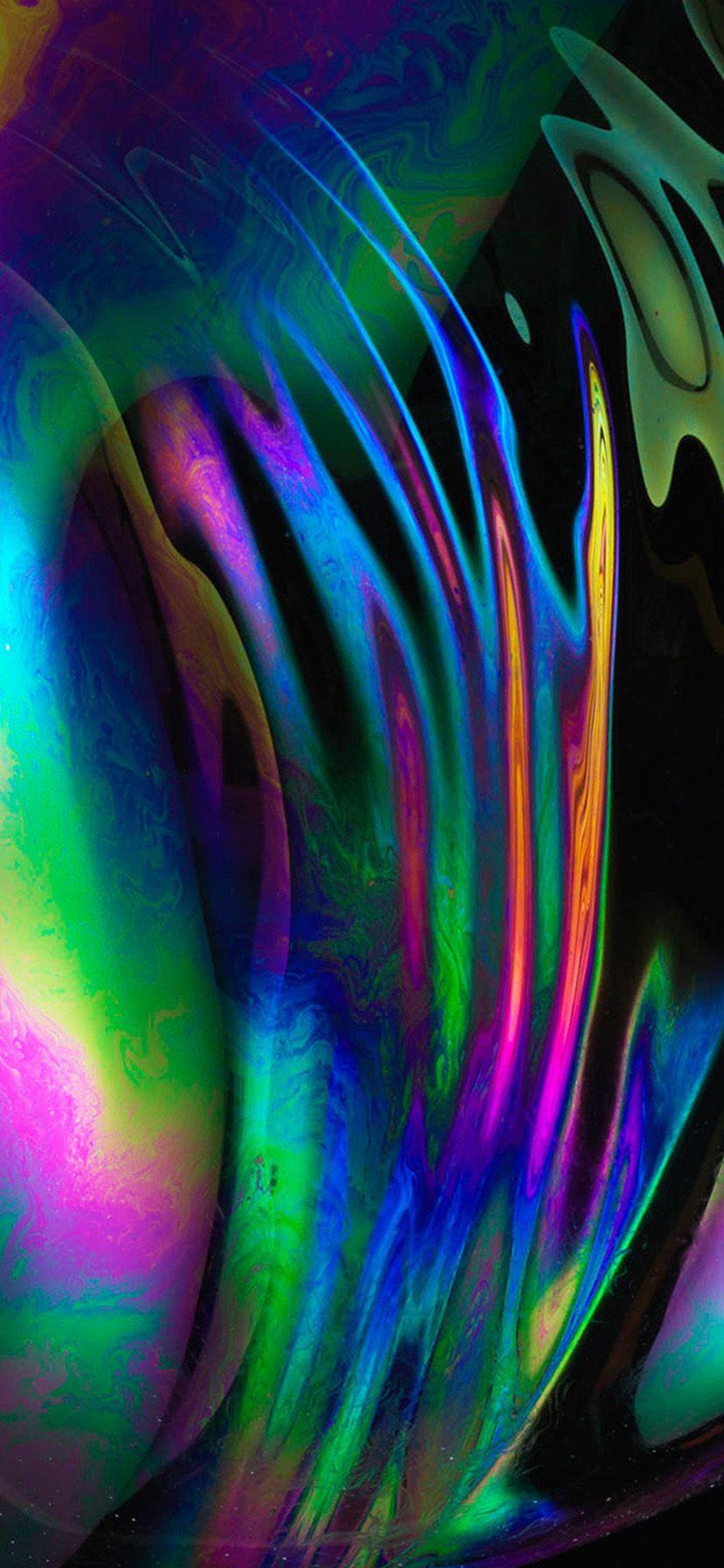 HDiPhoneWalls wa oil color rainbow dark hazy design backgrounds